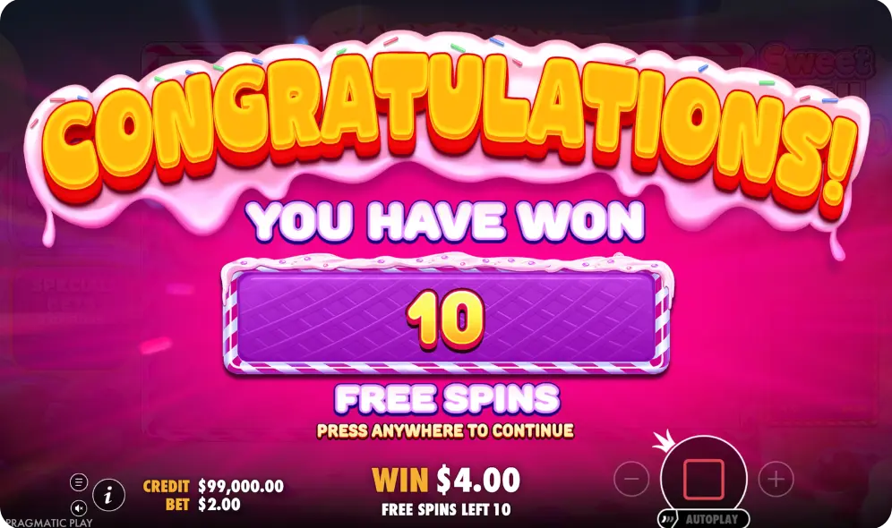 Bonusfuncties en gratis spins in de Sweet Rush Bonanza slot