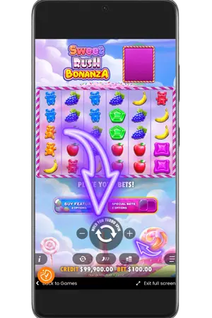 Wed en win in de Sweet Rush Bonanza